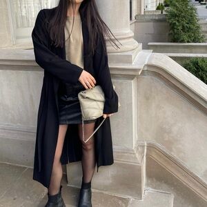 ASOS black trench coat